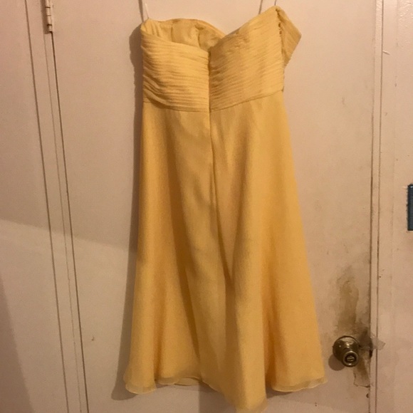 Yellow David's Bridal Dress - Picture 4 of 4